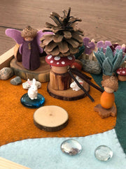 Autumn Peg Doll Garden / Nature Inspired Playscape - Studio Ametller