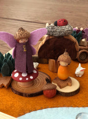 Autumn Peg Doll Garden / Nature Inspired Playscape - Studio Ametller