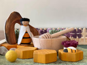 Bees Peg Doll Garden / Nature Inspired Playscape - Studio Ametller