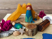 Mermaids Peg Doll Garden / Nature Inspired Playscape - Studio Ametller