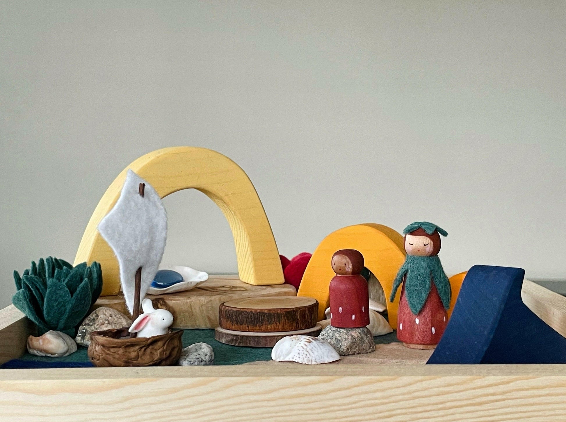 Summer Peg Doll Garden / Nature Inspired Playscape - Studio Ametller