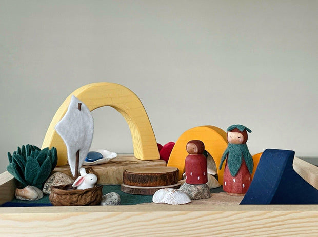 Summer Peg Doll Garden / Nature Inspired Playscape - Studio Ametller